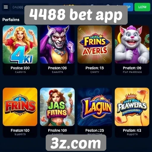 Jogos populares disponíveis no 4488 bet app